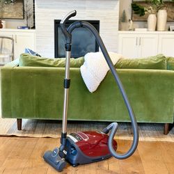 New Open Box Miele Complete C3 Canister Vacuum Cleaner Limited Edition Quiet Red