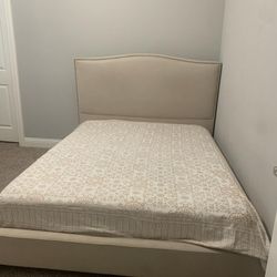 Queen Bed With Box Spring - No Mattress