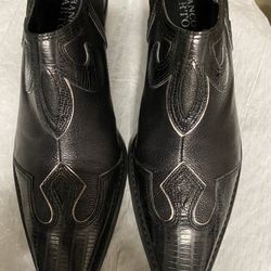 Franco Sarto Black Leather Booties Size9m