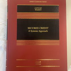 Law Book SECURED CREDIT A Systems Approach 7th Edition 