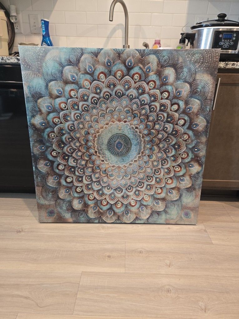 Peacock Canvas Picture