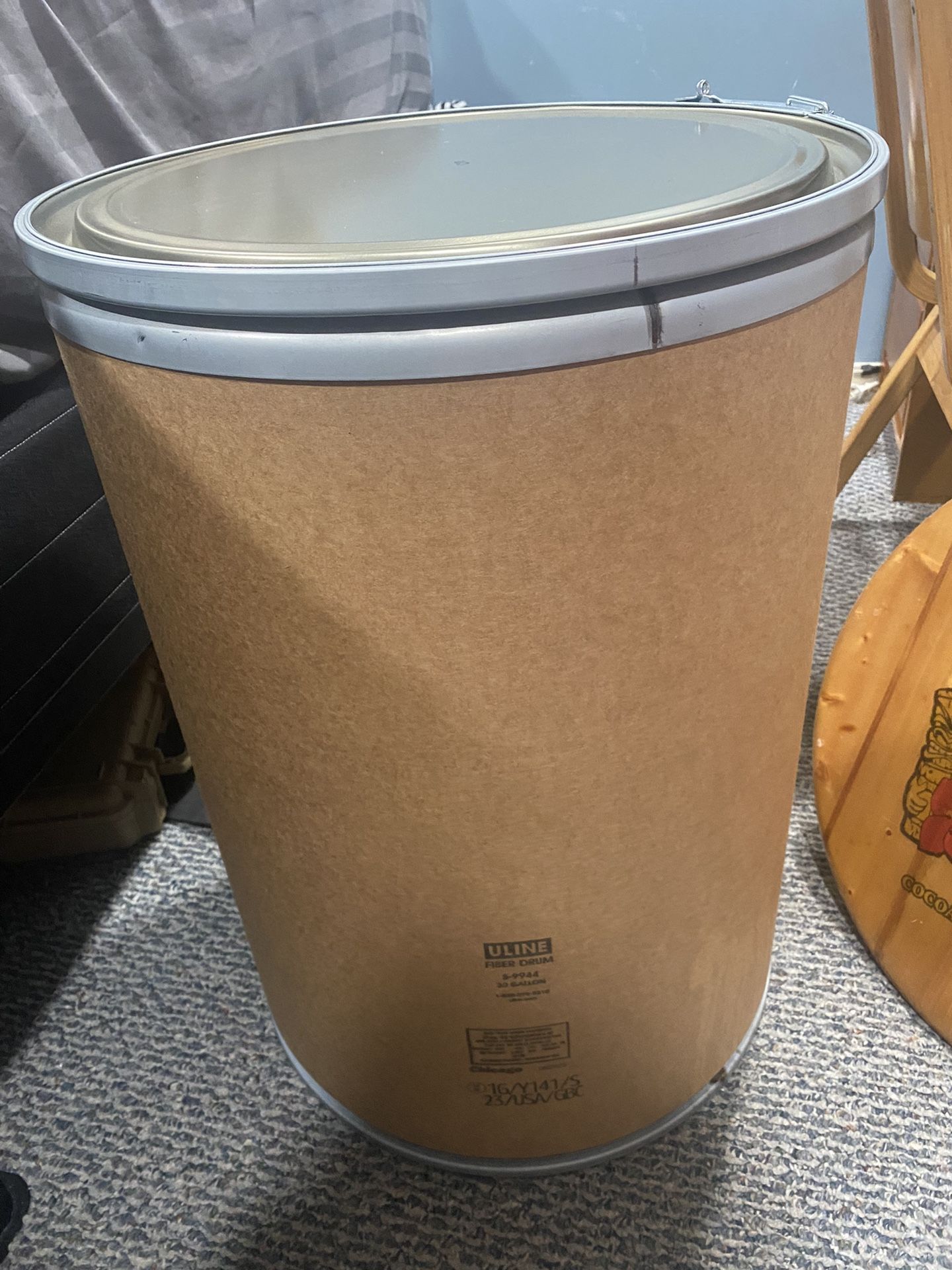 30 Gallon Fiber Drum/Barrel