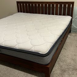 King Bed With mattress 