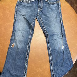 True Religion Billy Super T Straight Jeans Womens Size 32 #58