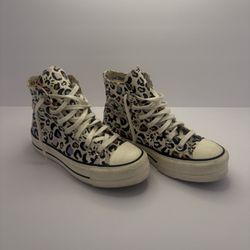 Rare Converse Chuck Taylor All Star Lift Hi “Mystic Leopard” – Egret/Multi – Women’s [Size 4]