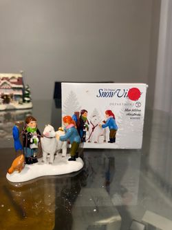 Department 56 Snow Village “Blue Ribbon Christmas” Figurine #(contact info removed) w/ Box