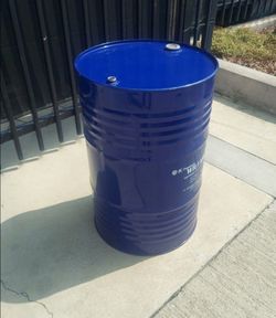 Food Grade Barrels BBQ Grill Steel Drums Containers Gray Water Storage Recycling Liquids