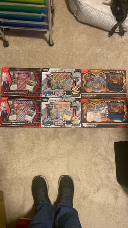 Pokemon Cards - Mewtwo, Victini, Charizard Boxes