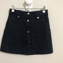 Zara Navy blue mini skirt
