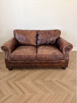 Leather Love Seat