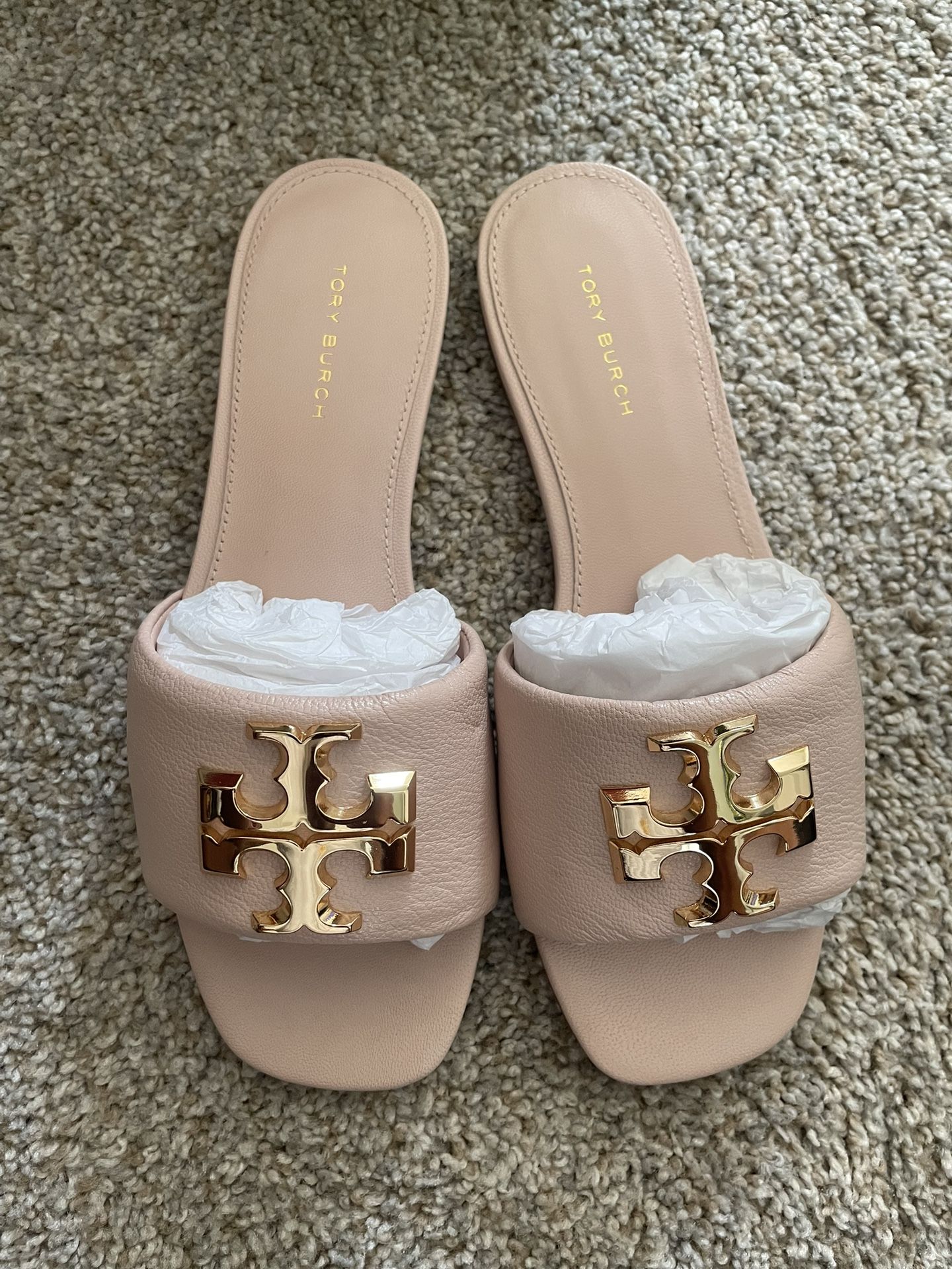 Tory Burch Eleanor Slides Rose Pink/Gold