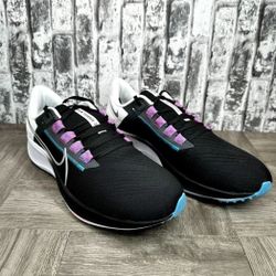 NEW MEN'S NIKE AIR PEGASUS - BLACK METALLIC SILVER ; SIZE 12.5