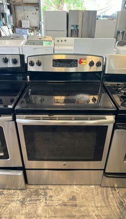 GE Stainless Steel Electric Range Self-Clean