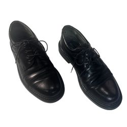 Giorgio Brutini Black Leather Cap Toe Oxford Dress Shoes Size 8