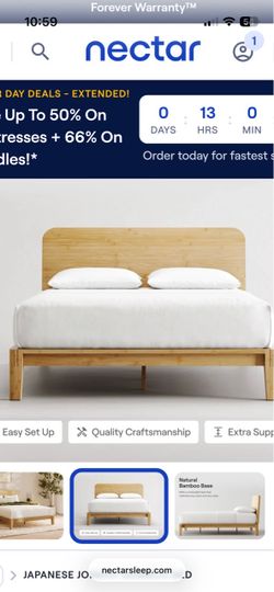King headboard bamboo nectar brand