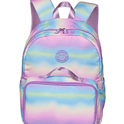 Laptop Compartment Backpack And Lunch Cooler, Rainbow

15" laptop compartment.

Made of durable polyester.

2 bottle holders.

Padded stra