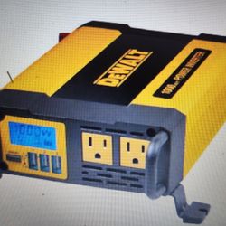 Dewalt 1000 Watt Portable Car Power Inverter with Triple USB Ports 