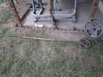 Pole for weights