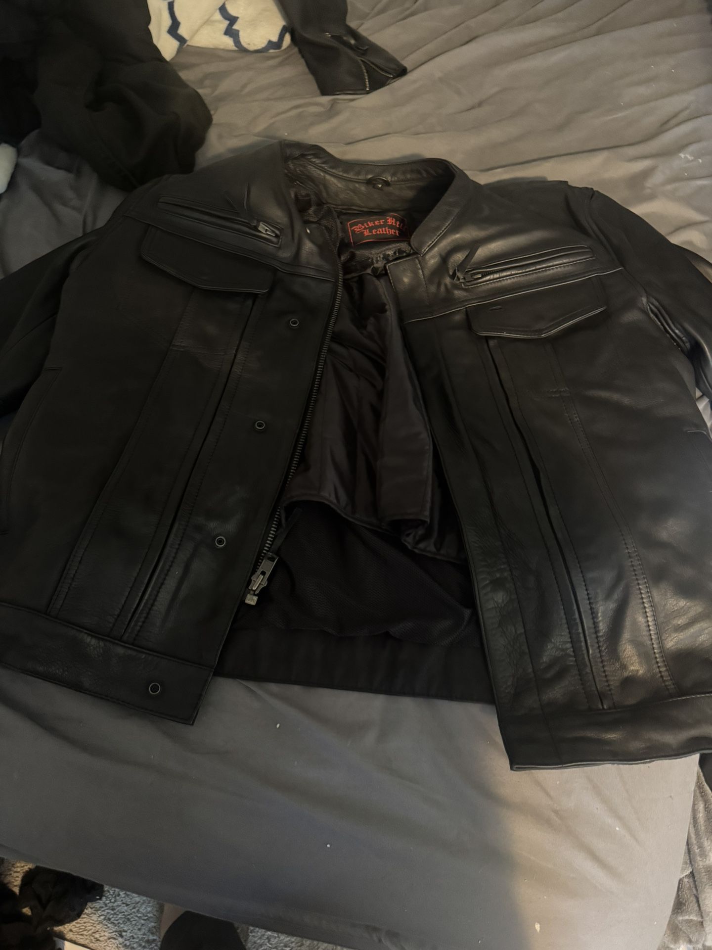 Biker Hill Heavy Real leather Motorcycle Jacket
