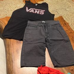 Size 12 Boys Vans Top Vans Bottom