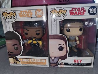 Funko Pop! Rey 190 & Lando Calrissian 240
