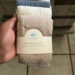 Cloud Island Muslim Burp Cloths 