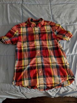 (5) Boys size 14-16 shirts Polo, Hilfiger etc..