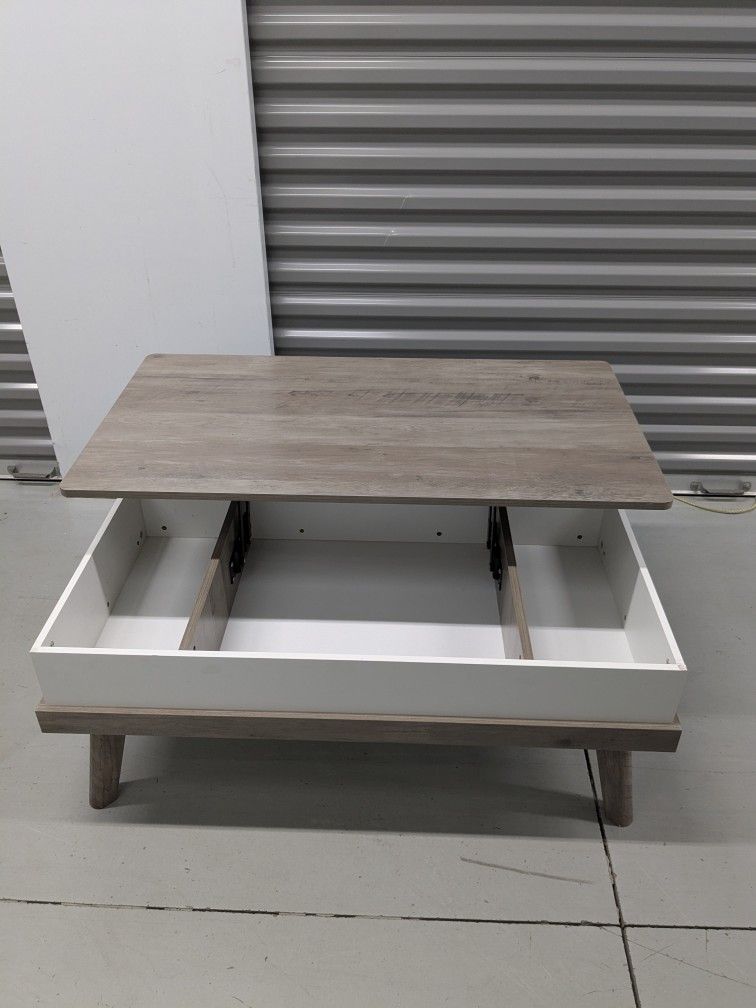 Coffee Table with Lift-Top and Storage Compartment