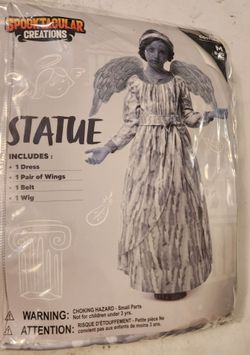 Halloween costume Girl Statue size M 8to10 yrs old new 🎃