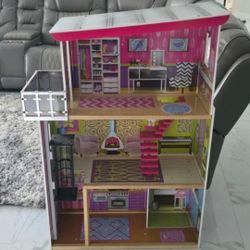 Kidcraft Barbie Doll House With Elevator And Furniture