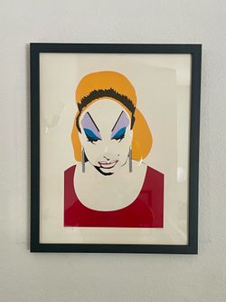 Framed Divine (Drag Queen) Pop Art Print – Ed. 29/36 by Nick Loveland