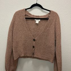 Beige Button-Up Jessica Simpson Cardigan