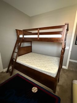 Mathis Brothers Triple Bunk Beds with Dresser