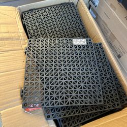 New new in box total 50 pcs in this box  only $75 dls no tax  We locate in hesperia  Interlocking Drainage Mat Floor Tiles 12 x 12 x 0.6 in. PVC Inter