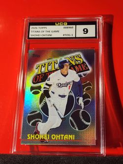 SHOHEI OHTANI #1 2026 TOPPS TITANS OF THE GAME UCG 9 MT.