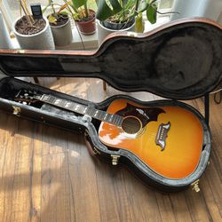 Epiphone Dove Pro + Hardshell Case (Acoustic Electric Guitar)