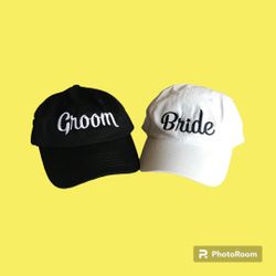 Bride Groom Baseball Hats ($10 Takes Both)