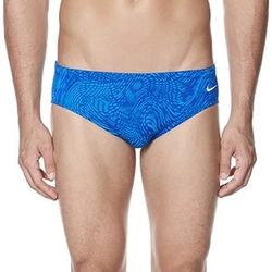 Nike Geo Alloy Poly Blend Performance Swim Brief, Game Royal Size 24, 30, 32, 36