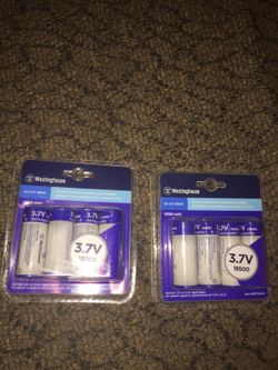2 BOXES OF BRAND NEW LITHIUM RECHARGEABLE BATTERIES