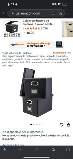 Caja organizadora de archivos