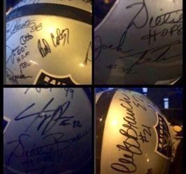 SIGNED RAIDERS HELMET