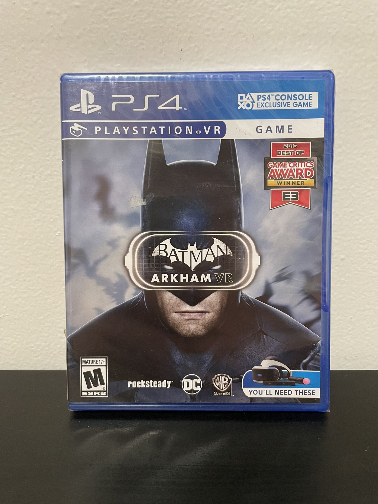 Batman Arkham VR PS4 PlayStation 4 PSVR Resealed Mint DC Comics Sony 2016