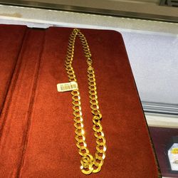 Mens 14k Yellow Gold 22 Inch 58.4 Grams