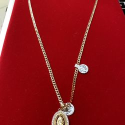 14k Gold Chain & Charm New 12.7 Grams 
