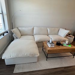 Beige Cloud Sectional (New In Boxes)