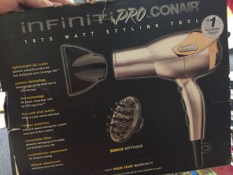 Infiniti Pro Conair (1875 watt Hair Dryer) with bonus diffuser