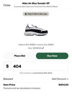 NIKE AIR MAX SNDR SP CDG for Sale in Beverly Hills, CA - OfferUp