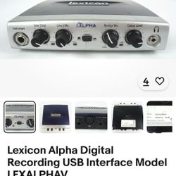 Lexicon Alpha Digital Recording USB Interface 