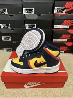 Nike Dunk High Rebel Michigan Navy Sneaker Shoes DH3718-701 Womens Size 8 Brand New 