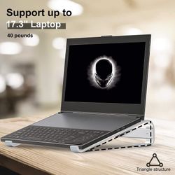 Laptop Stand for Desk, Computer Stand Riser for Desk,Ventilated Ergonomic Aluminum Notebook Stand Compatible with MacBook Air Pro Dell XPS HP 11 14 15